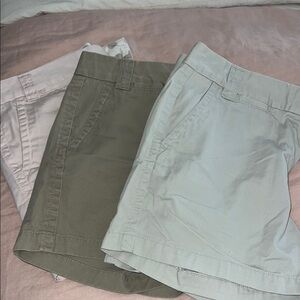 Stylish Women's Shorts - Light Pink, Khaki, and Stone